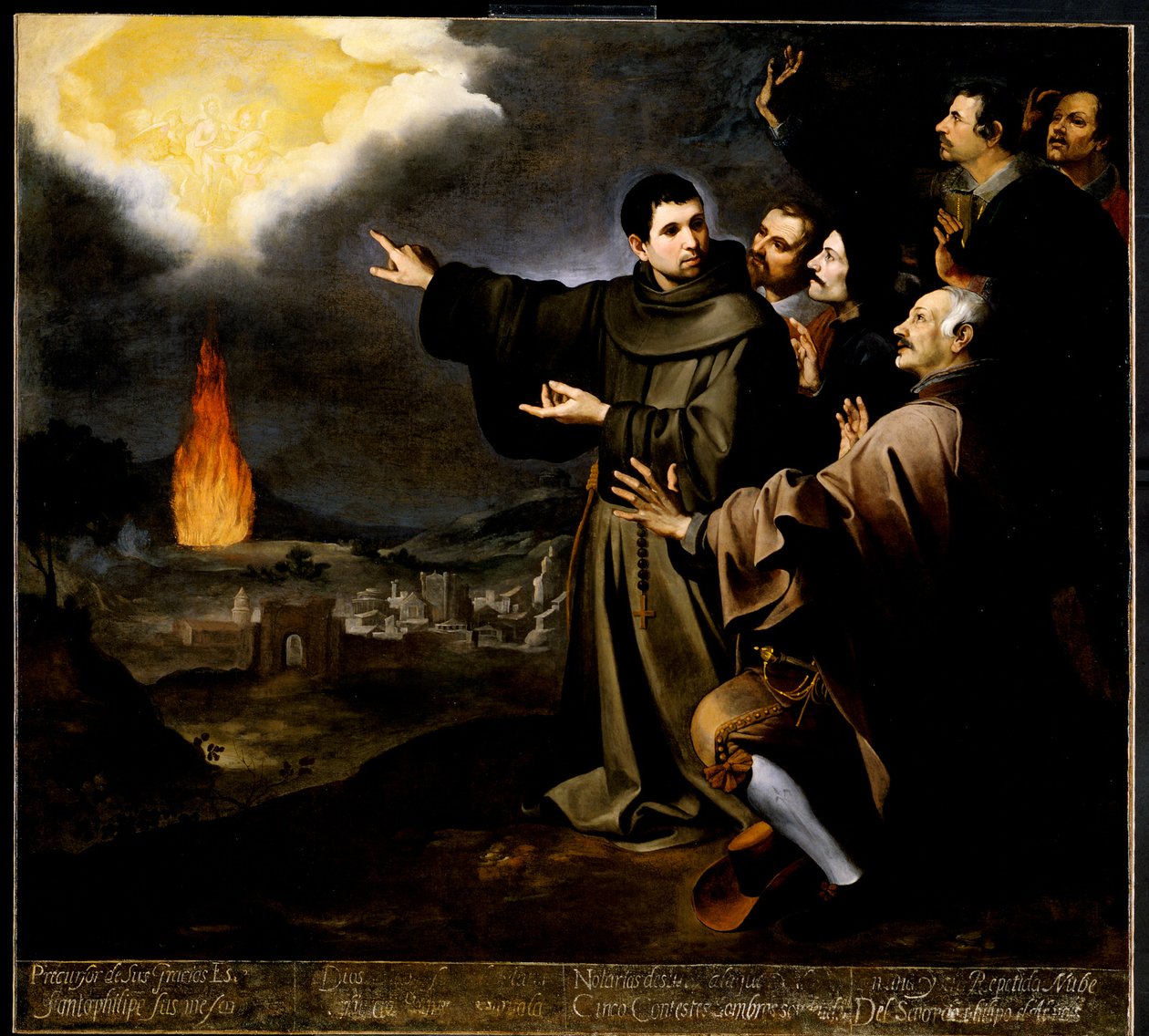 Fray Juliáns Vision von der Himmelfahrt der Seele von König Philipp II. von Spanien von Bartolomé Esteban Murillo