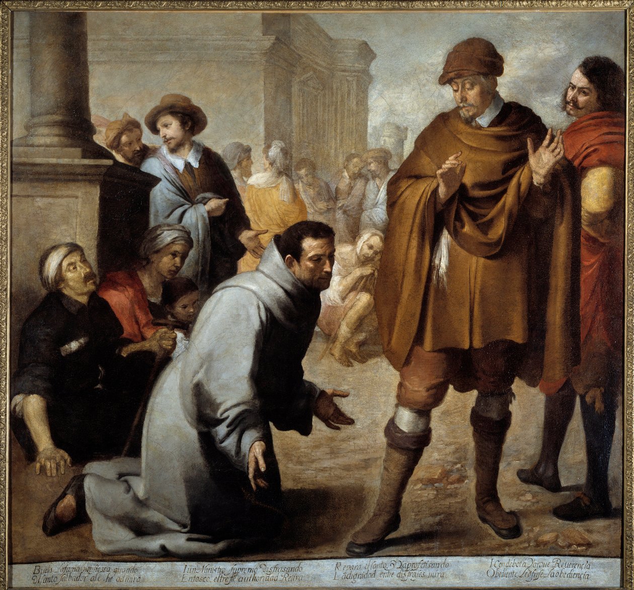 San Salvador de Horta und der Inquisitor von Aragon befragen die Wunder von Bartolomé Esteban Murillo