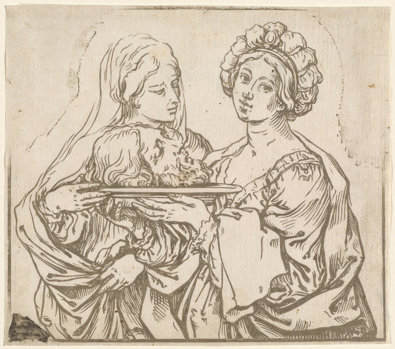Herodias und Salome von Bartolomeo Coriolano after Guido Reni