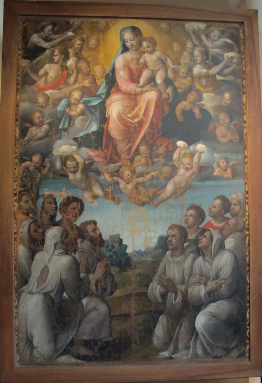 Bartolomeo Neroni genannt Il Riccio, Madonna mit den Brüdern der Gesellschaft von Bartolomeo Neroni
