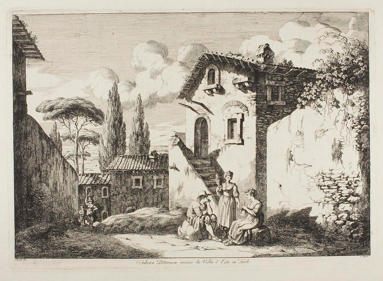 Malerisches Gebäude in der Nähe der Villa d