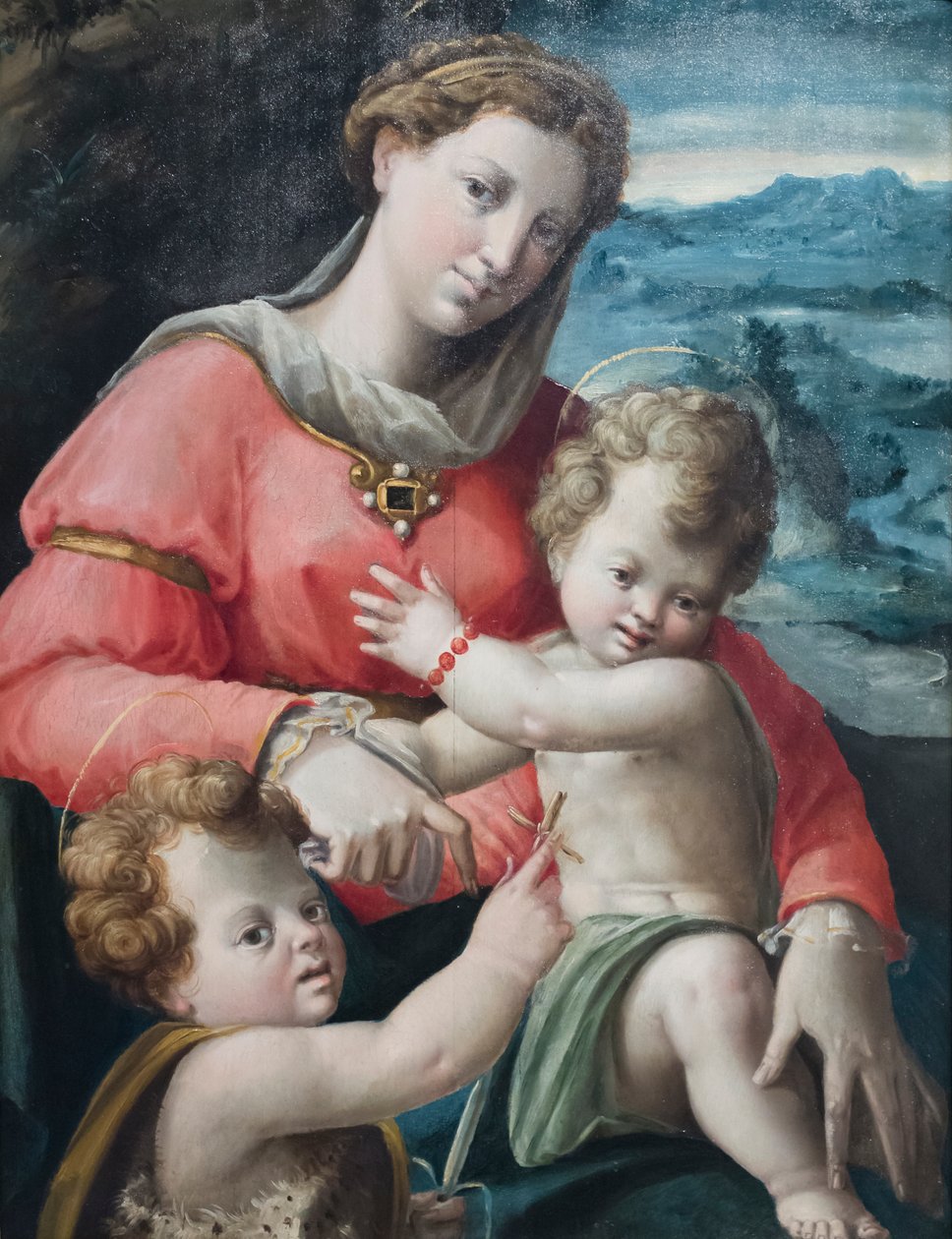 Madonna mit Kind und dem jungen Johannes von Bartolomeo called Bagnacavallo Ramenghi