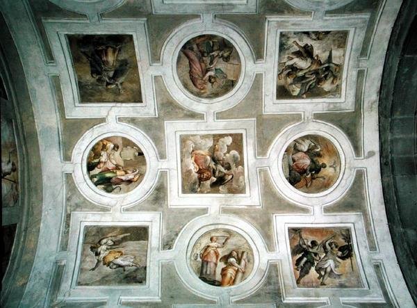 Ansicht des Gewölbes, von der Decke der Grimani-Kapelle von Battista Franco