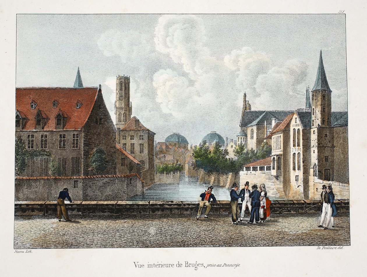 Innenansicht von Brügge, ca. 1895 von Belgian School