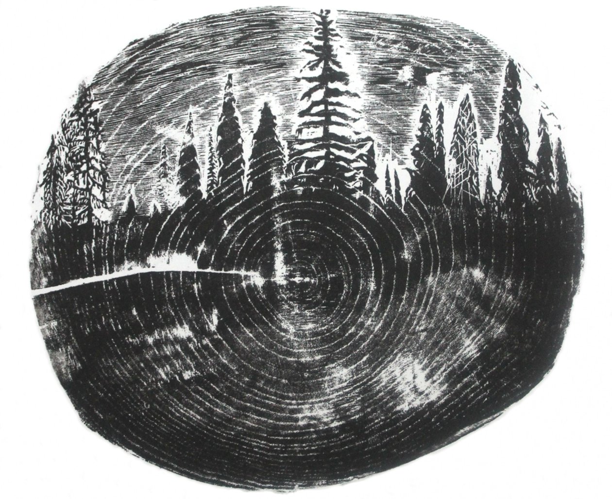 Zwei Wälder, 2016 von Bella Larsson