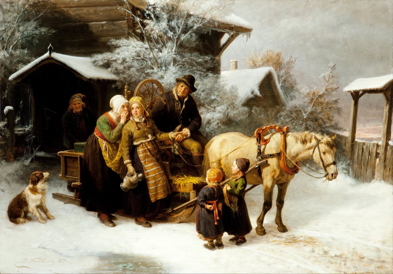 Heimat verlassen, Dalekarlische Szene von Bengt Nordenberg