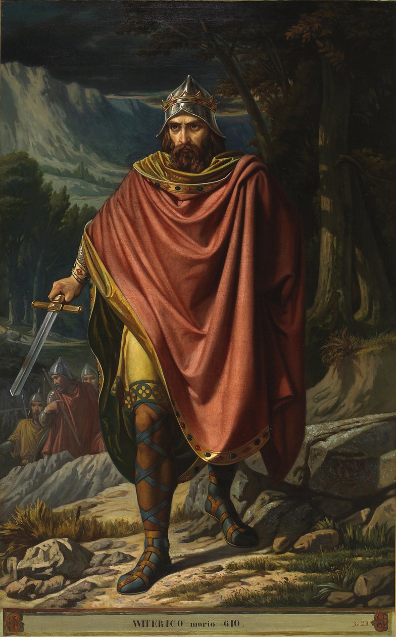 Porträt des westgotischen Königs von Hispania Witteric (Witerico oder Viterico) (regierte von 603 bis 610) von Benito Soriano Murillo