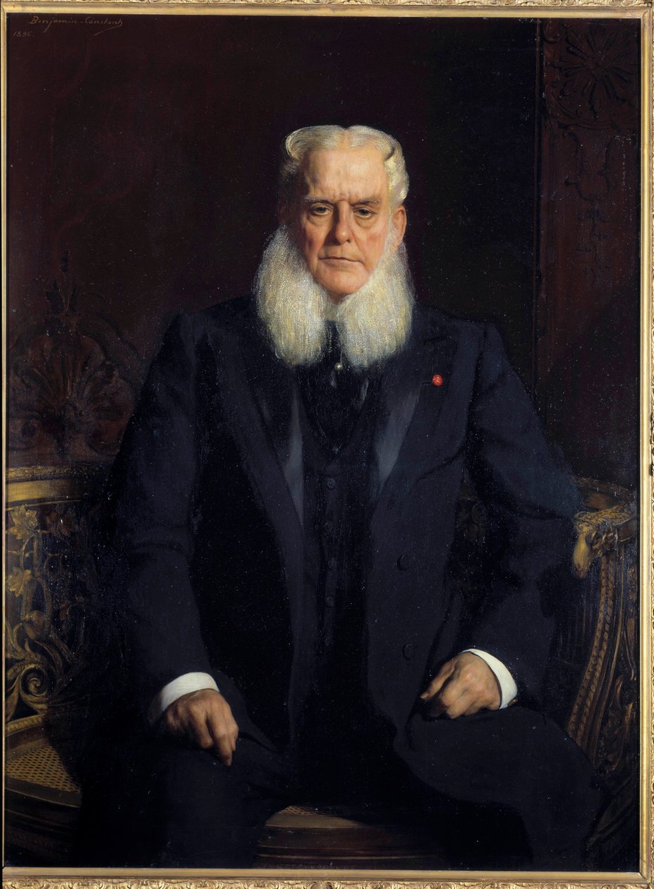 Porträt von Alfred Chauchard (1821-1909), Gründer der Louvre-Geschäfte, Sammler, Spender der Nationalmuseen von Benjamin  Constant