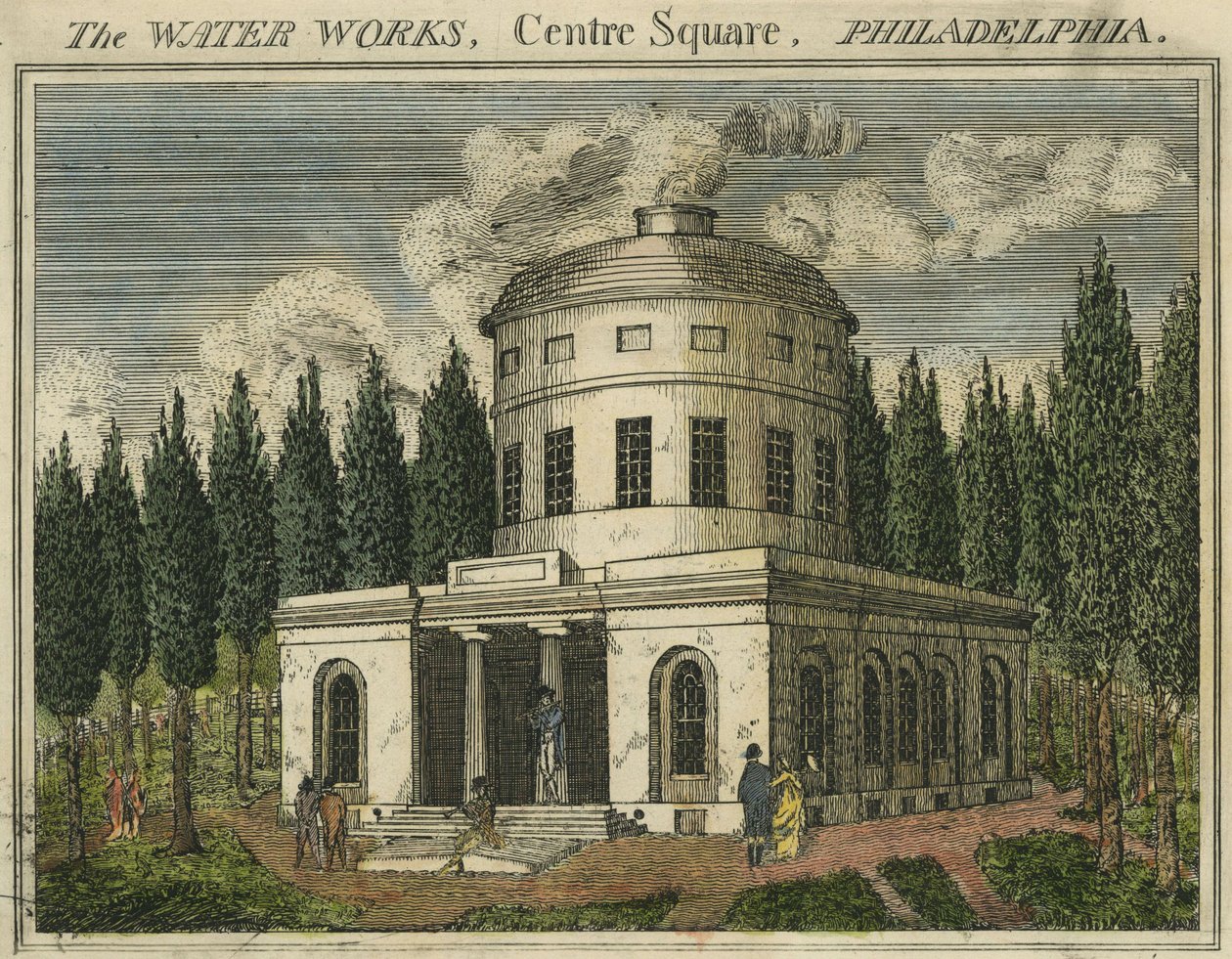 Die Wasserwerke, Centre Square, Philadelphia von Benjamin Henry Latrobe