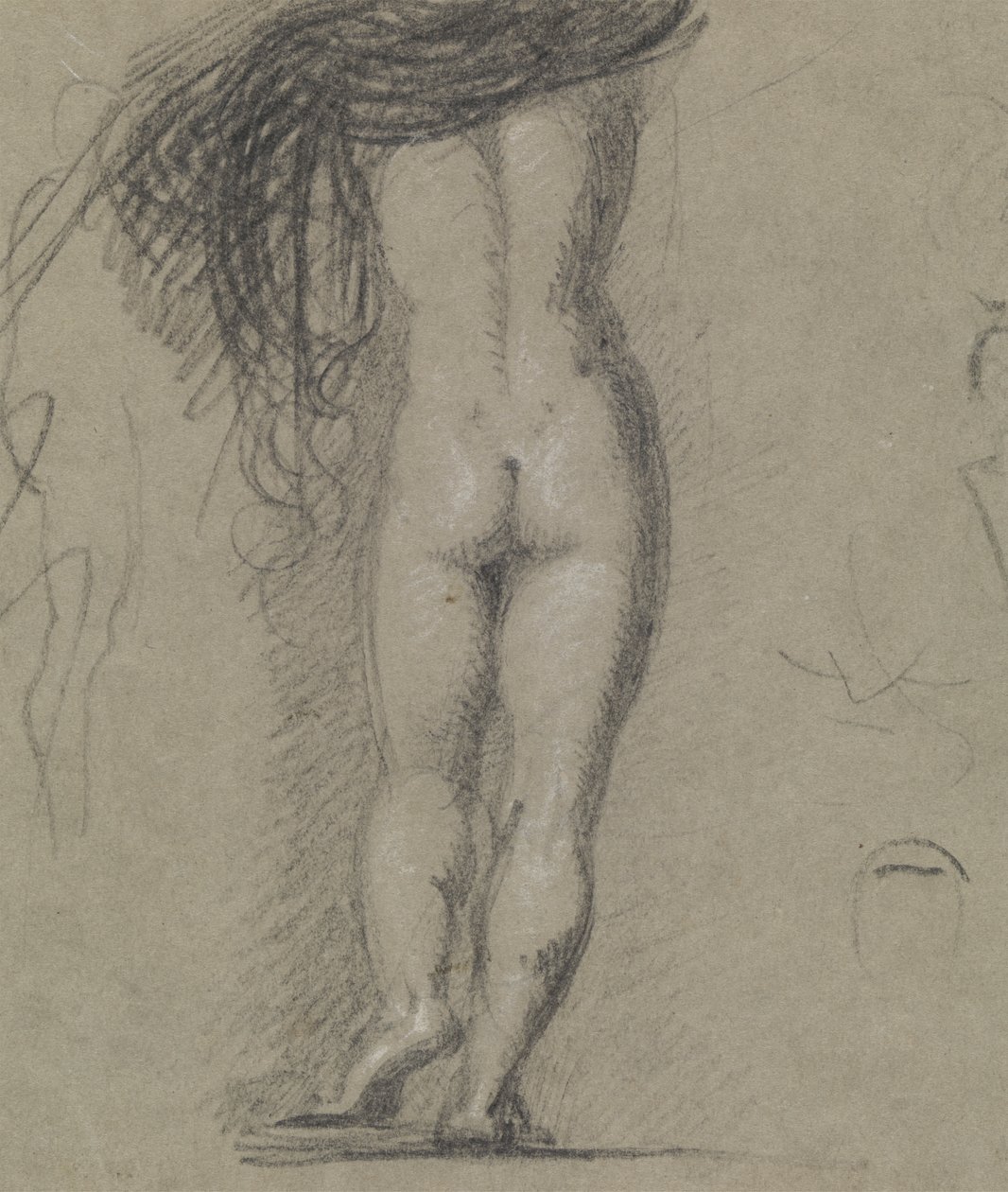 Rückansichtsstudie einer nackten Figur von Benjamin Robert Haydon