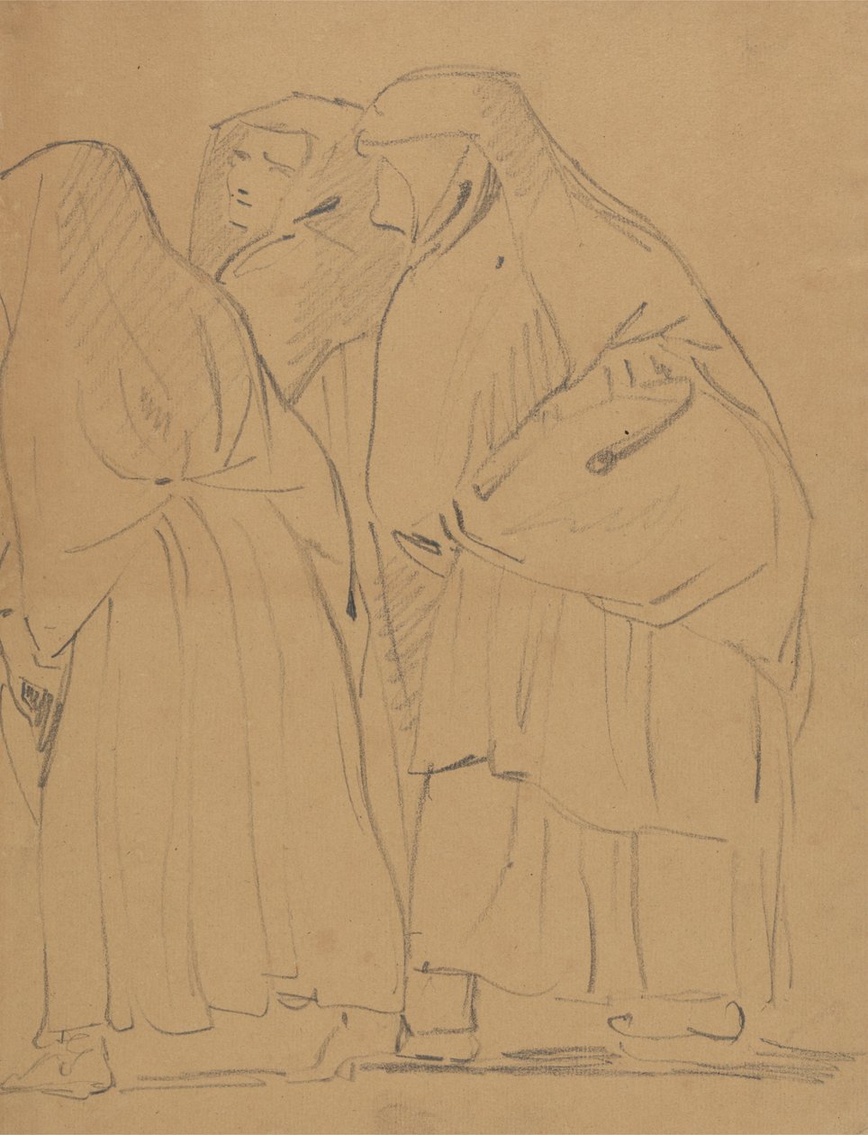 Studie einer Gruppe von stehenden Figuren in Roben von Benjamin Robert Haydon