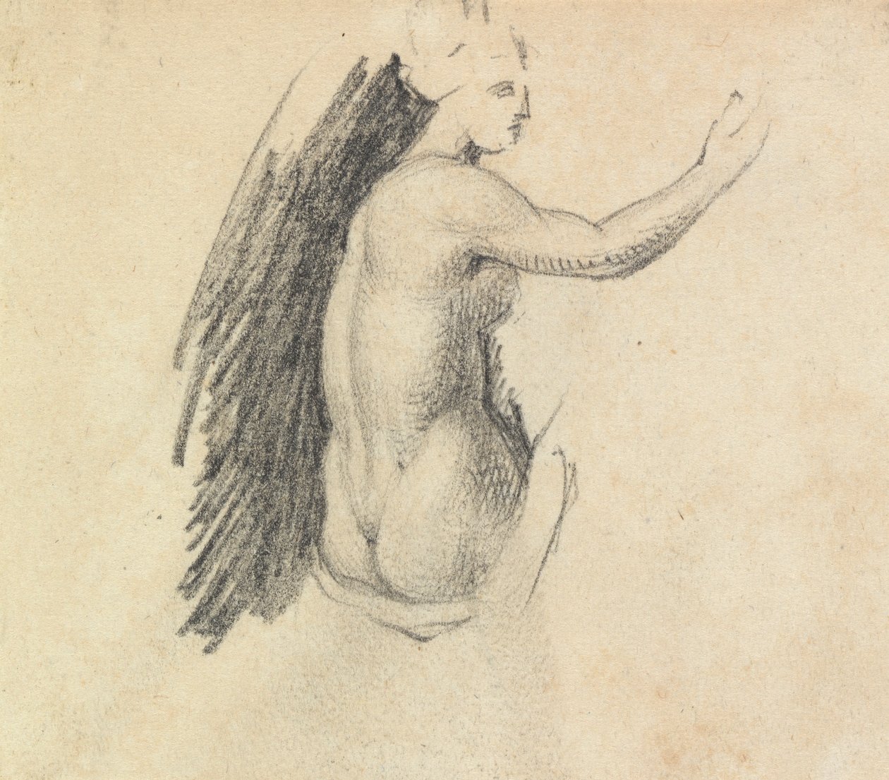 Studie der Rückseite einer nackten Figur von Benjamin Robert Haydon