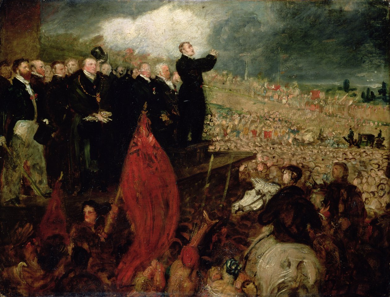 Das Treffen der Gewerkschaften auf dem Newhall Hill, Birmingham, 16. Mai 1832 von Benjamin Robert Haydon