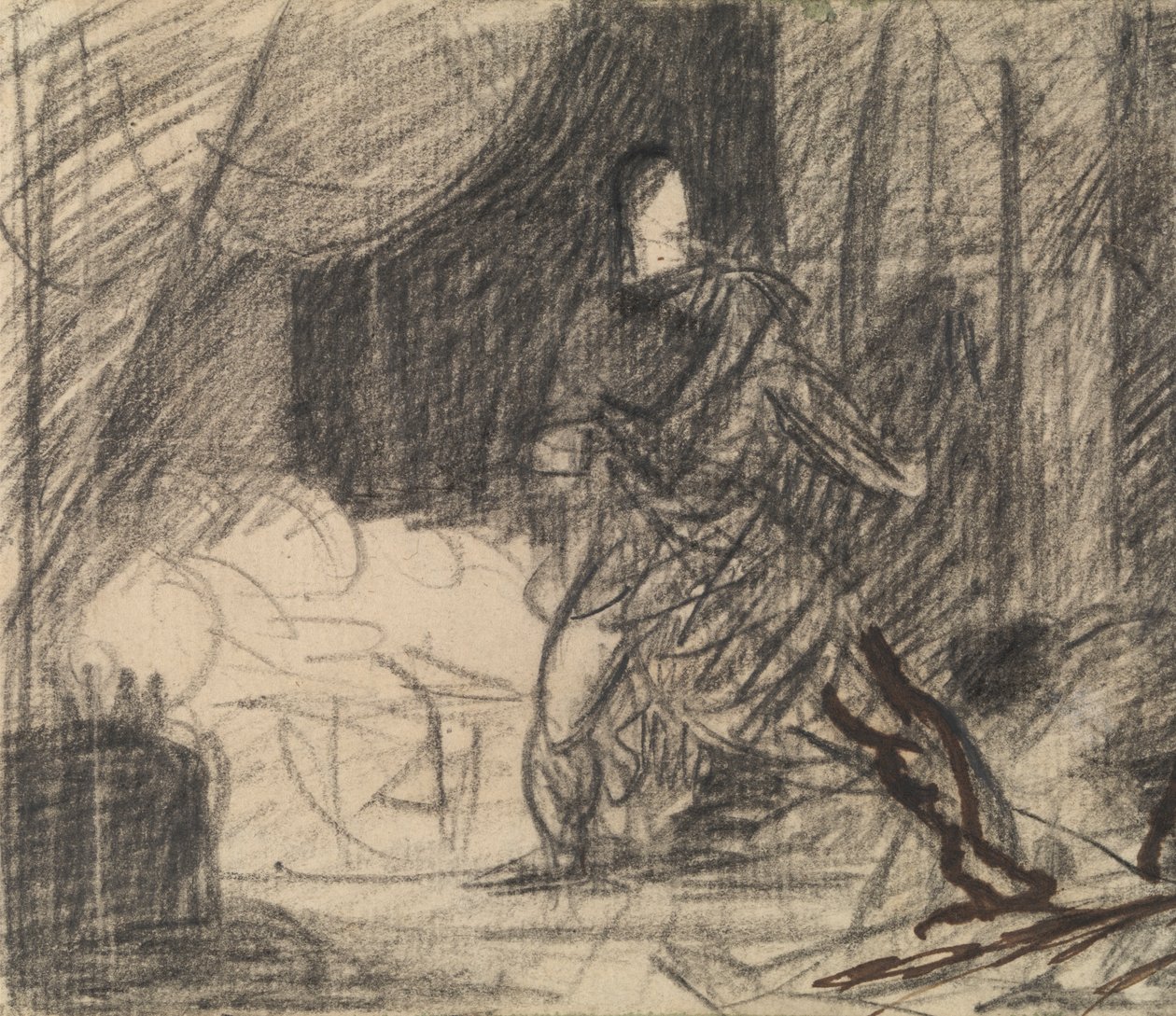 Der Mord an Duncan - Macbeth mit der Leiche (und Lady Macbeth nähert sich) von Benjamin Robert Haydon