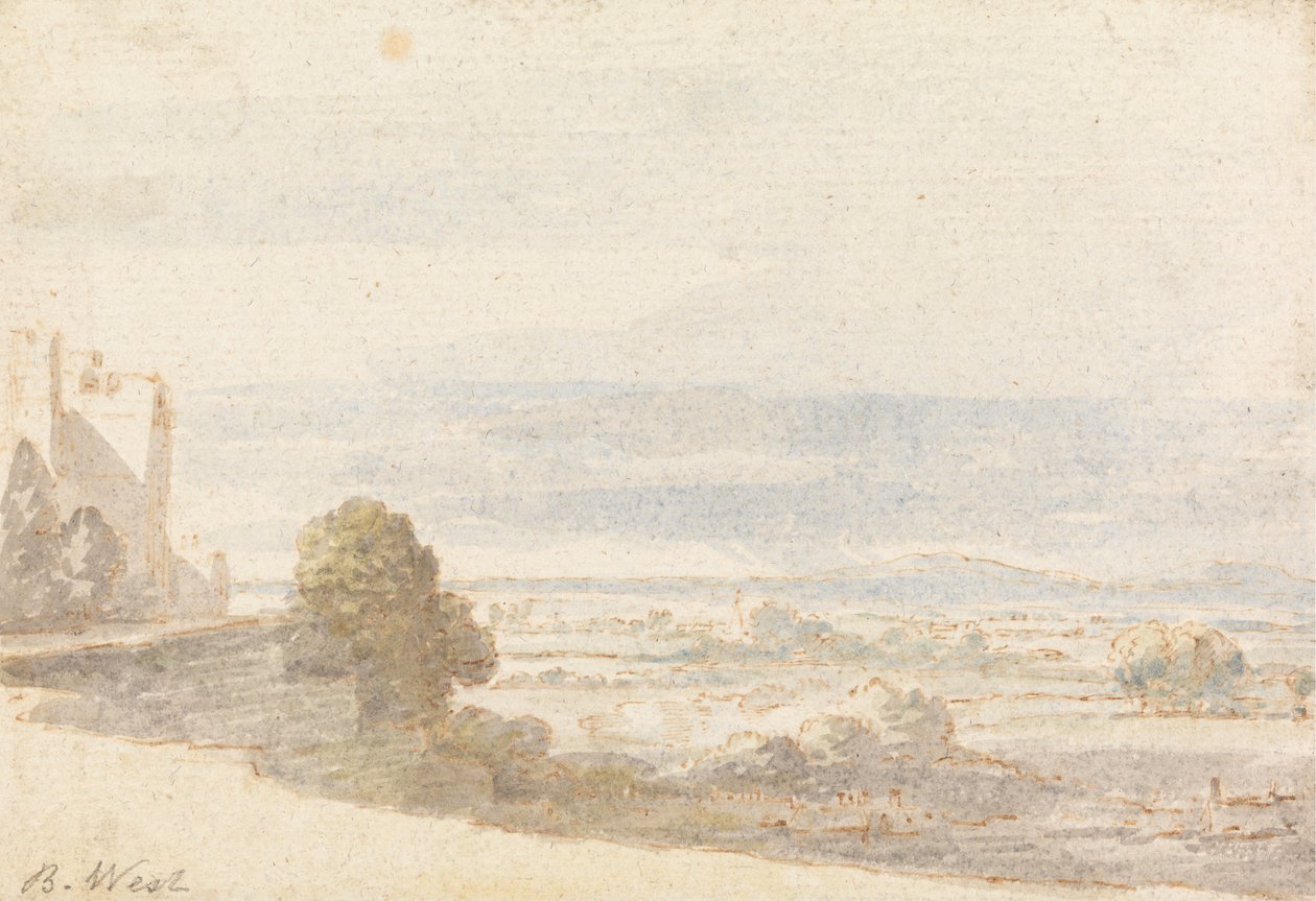 Windsor Great Park von der Schlossterrasse von Benjamin West