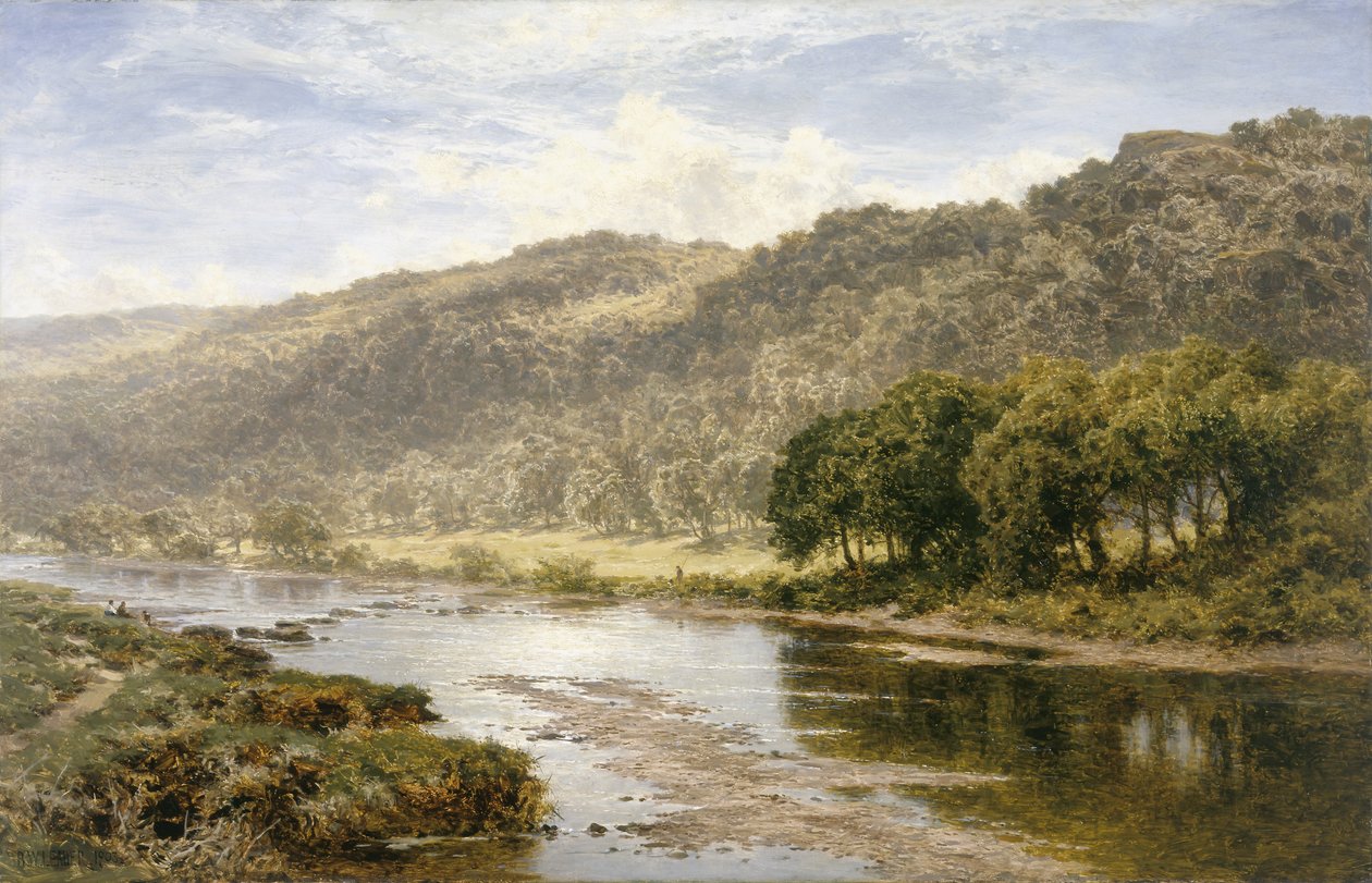 Am Llugwy unterhalb von Capel Curig von Benjamin Williams Leader