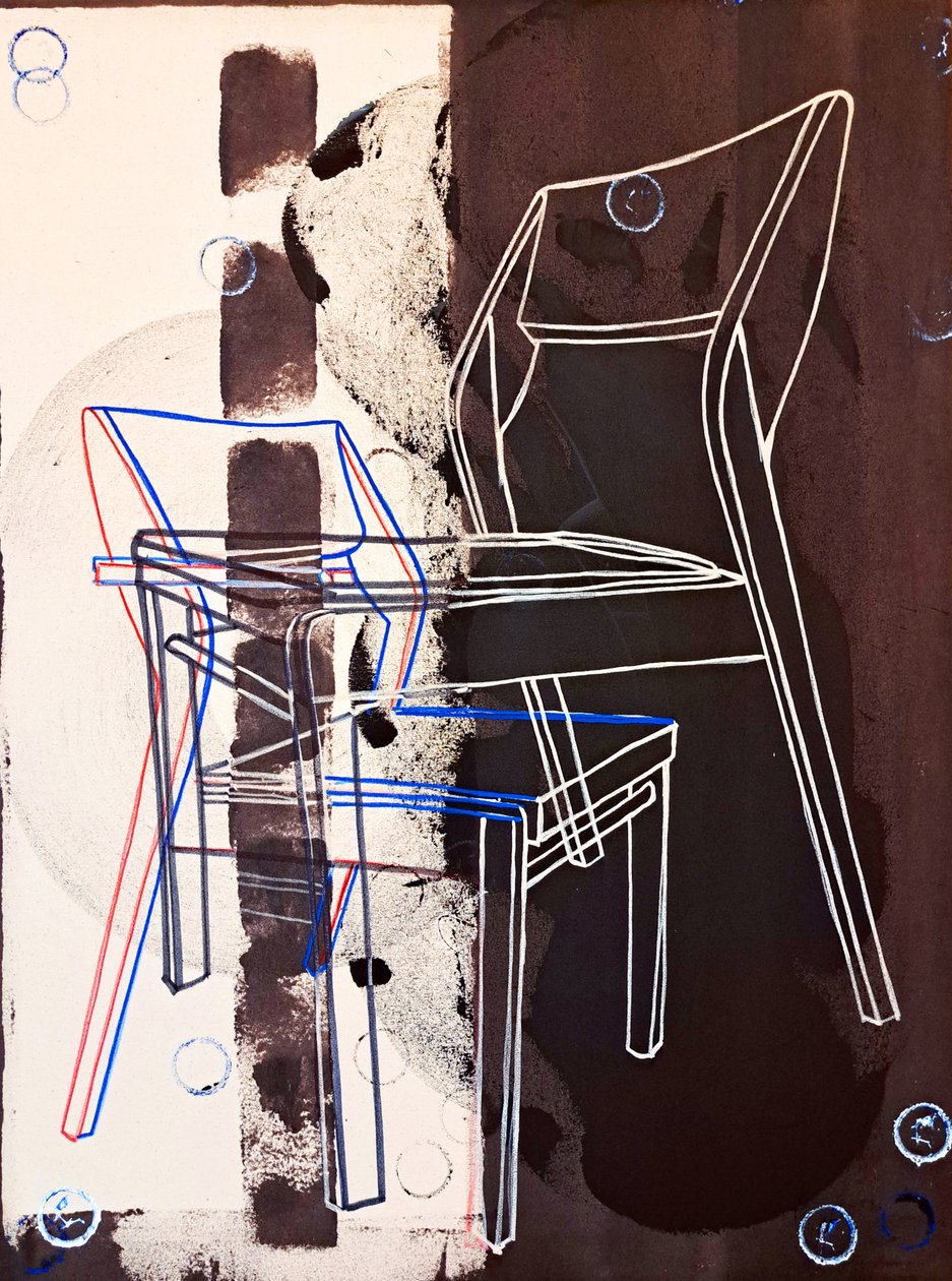 Chaise-Prototyp, nach David Gour, 2023 von Benoit Erwann Boucherot