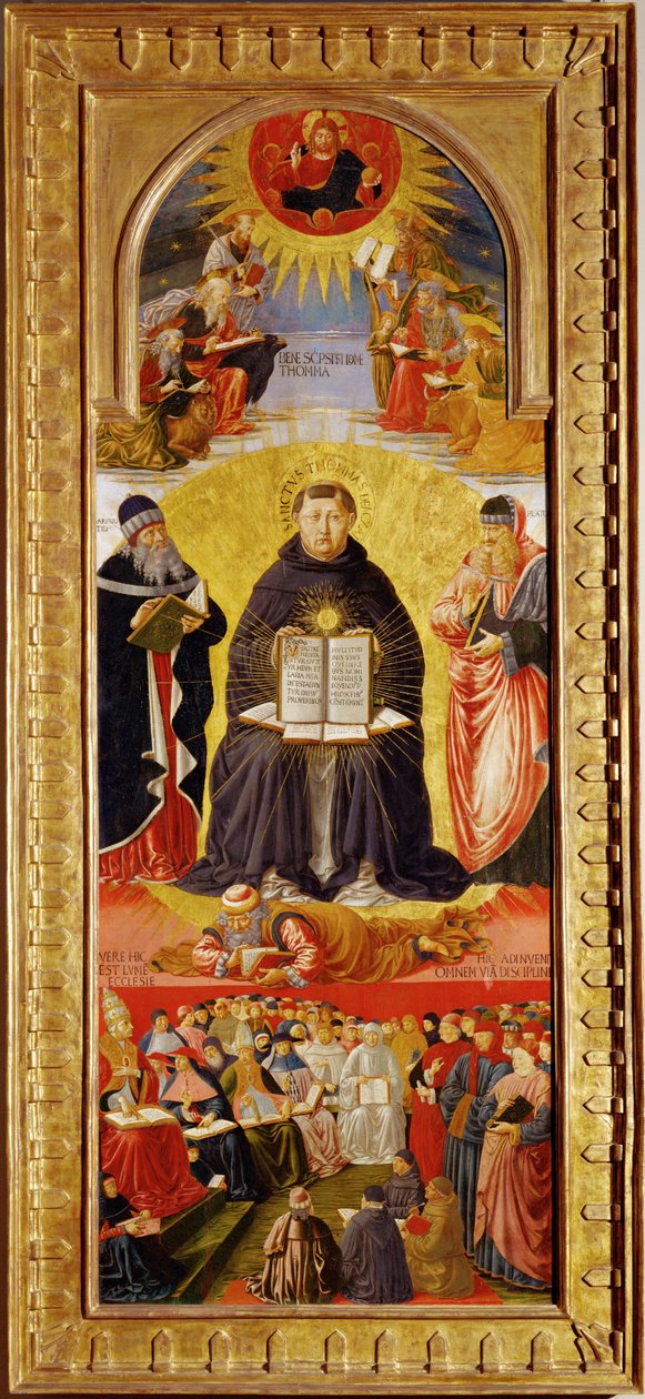 Der Triumph des heiligen Thomas von Aquin von Benozzo di Lese di Sandro Gozzoli