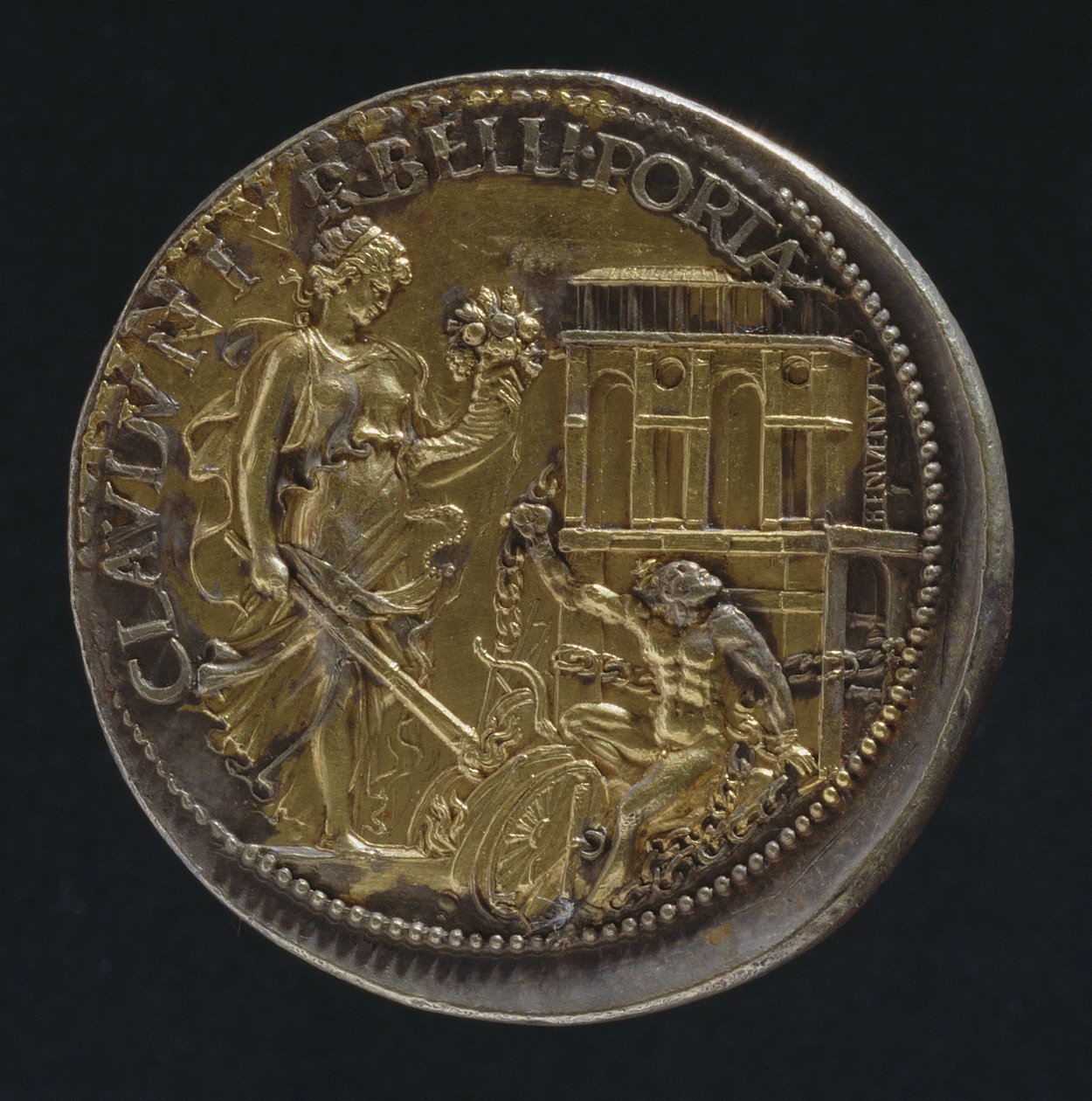 Medaille mit einer allegorischen Figur, 1533 von Benvenuto Cellini