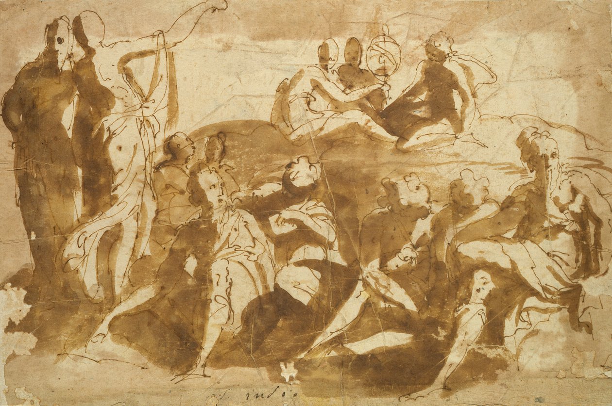 Figuren für eine himmlische Landschaft von Bernadino India