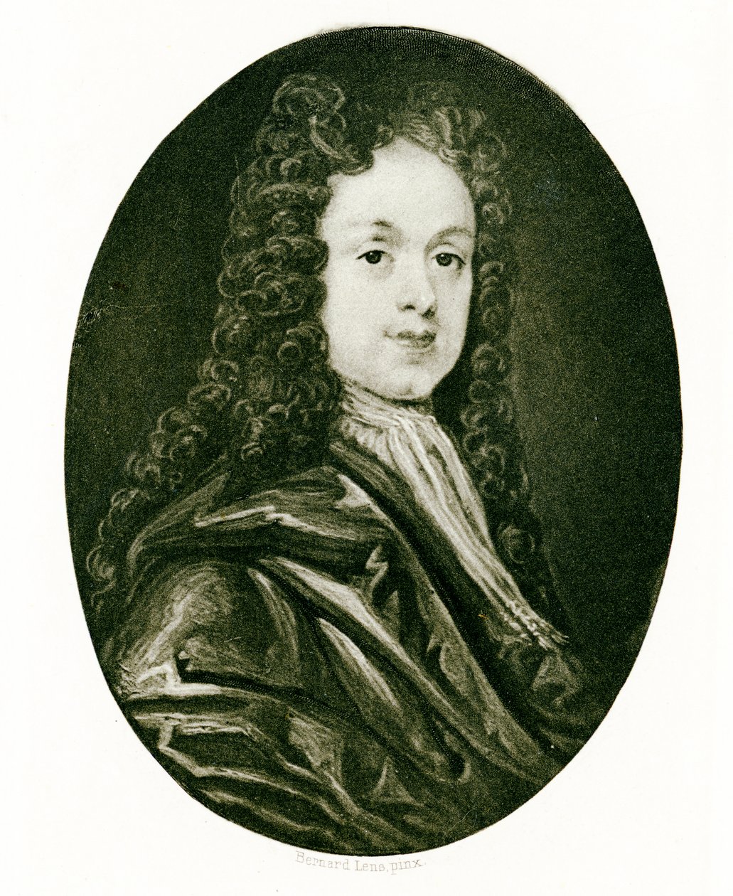 Porträtminiatur von John White, ca. 1719 von Bernard III Lens