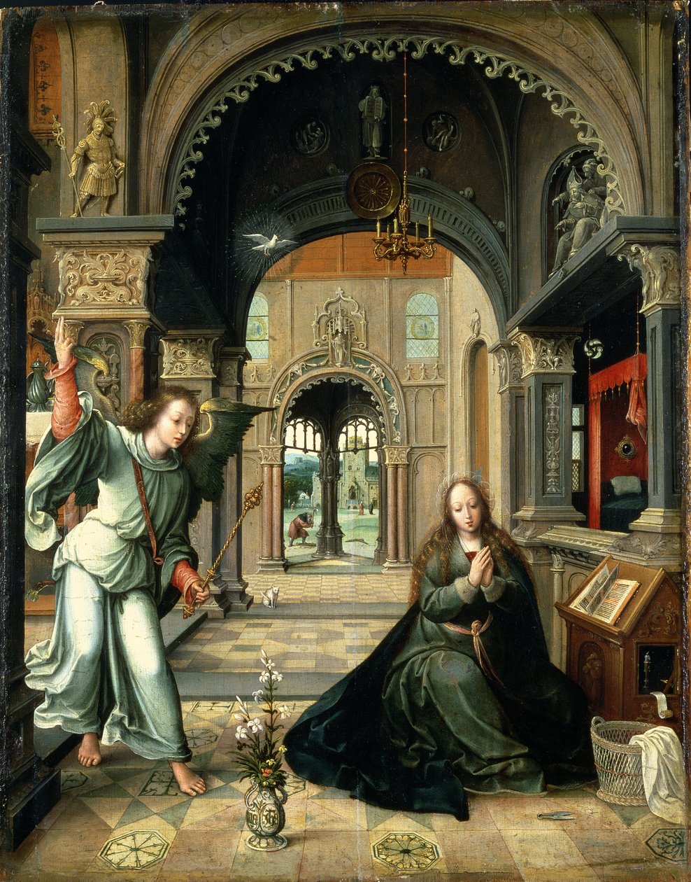 Die Verkündigung, frühes 16. Jahrhundert von Bernard van Orley