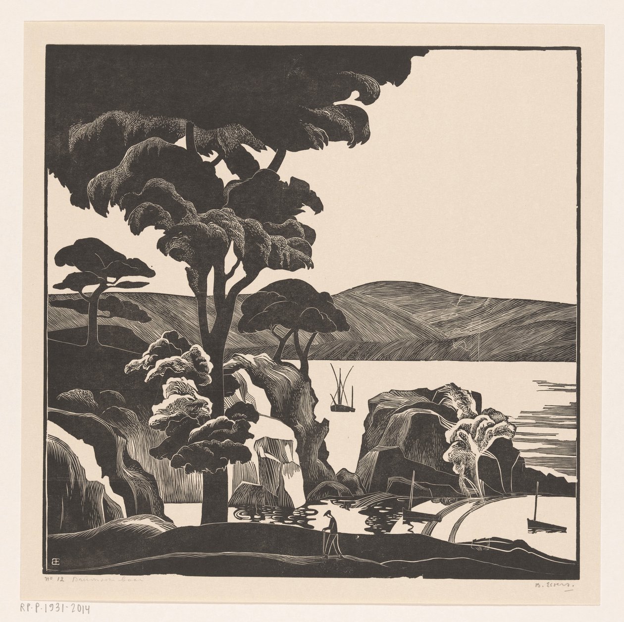 Bretonische Bucht von Bernard Essers (signed by artist)