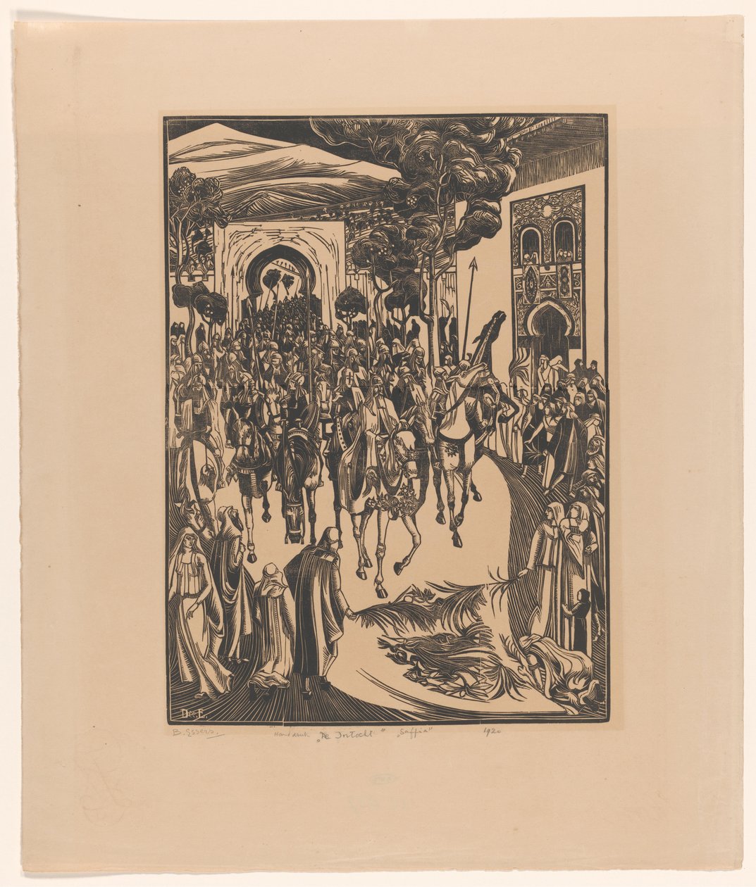 Der Einzug von Bernard Essers (signed by artist)