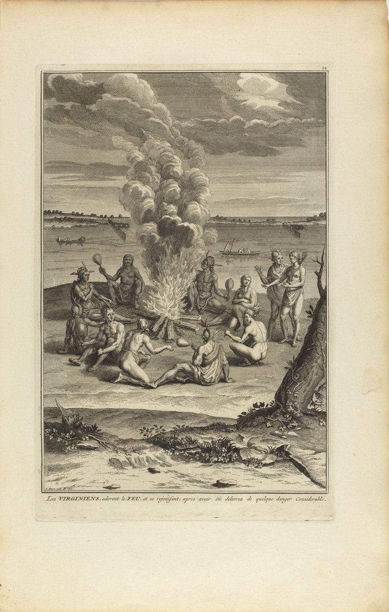 Die Virginier verehren das Feuer von Bernard Picart
