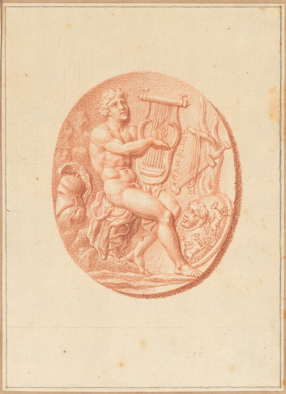 Eines von sechs Kameen mit mythologischen und klassischen Motiven von Bernard Picart