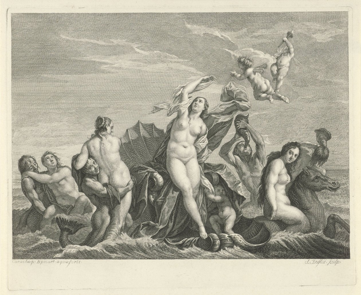Triumph der Galatea von Bernard Picart