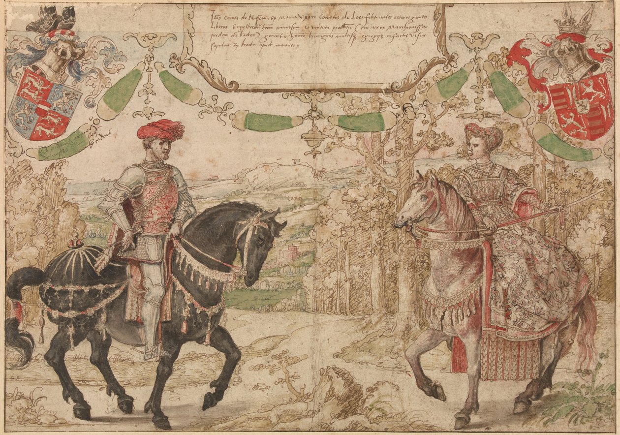 Graf Jan Johann IV. von Nassau und seine Frau Maria, Gräfin von Loon und Heinsberg, um 1530 von Bernard van Orley