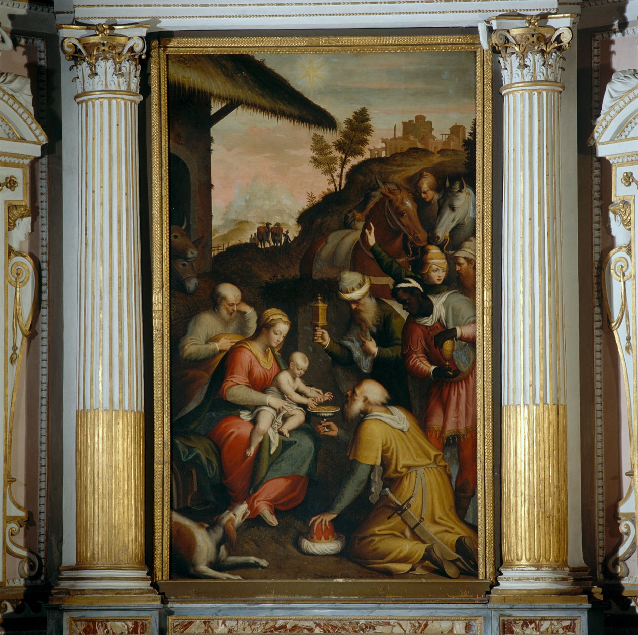 Die Anbetung der Könige von Bernardino Campi