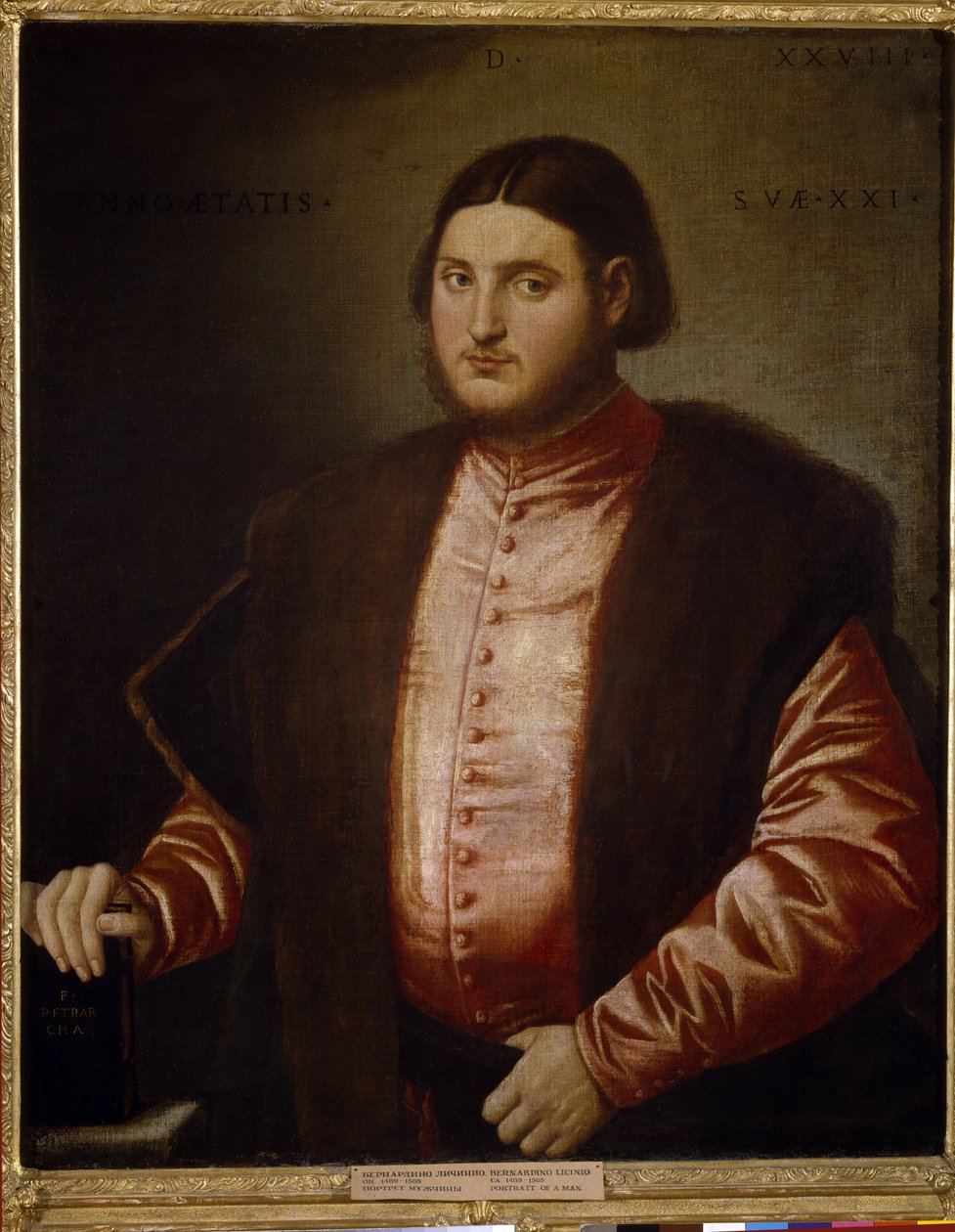 Porträt eines Mannes von Bernardino Licinio