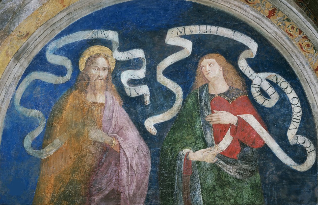 Der Apostel Andreas und der Prophet Jesaja von Bernardino di Betto (workshop of) Pinturicchio