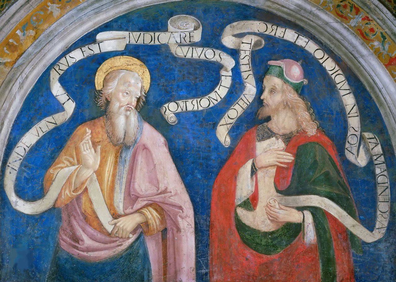 Der Apostel Philippus und der Prophet Maleachi, von Pinturicchio, Bernardino, Werkstatt (1454-1513). Fresko von Bernardino di Betto (workshop of) Pinturicchio
