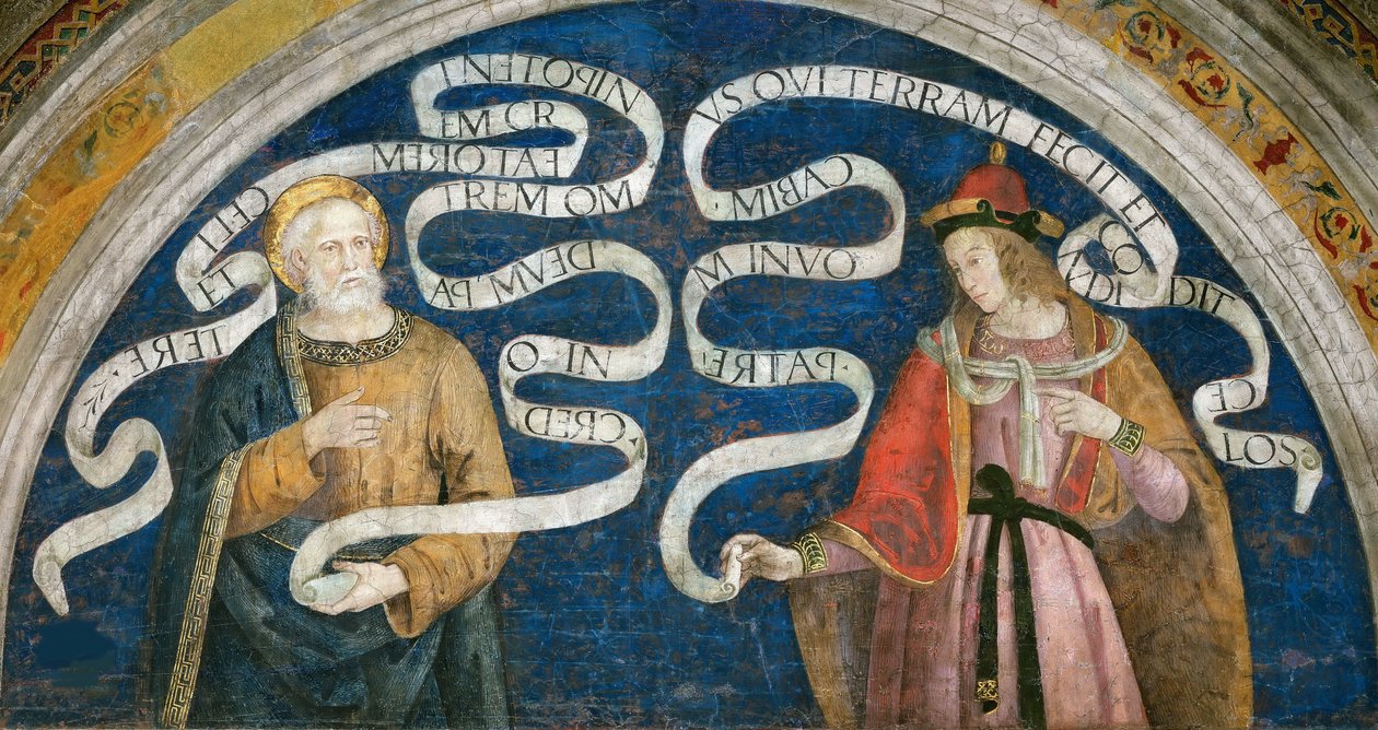 Der Apostel Petrus und der Prophet Jeremia von Bernardino di Betto (workshop of) Pinturicchio