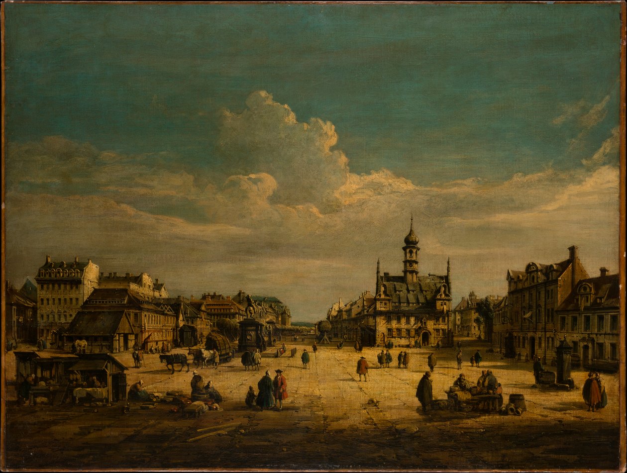Dresden Neustadt mit Blick nach Norden von Bernardo Bellotto
