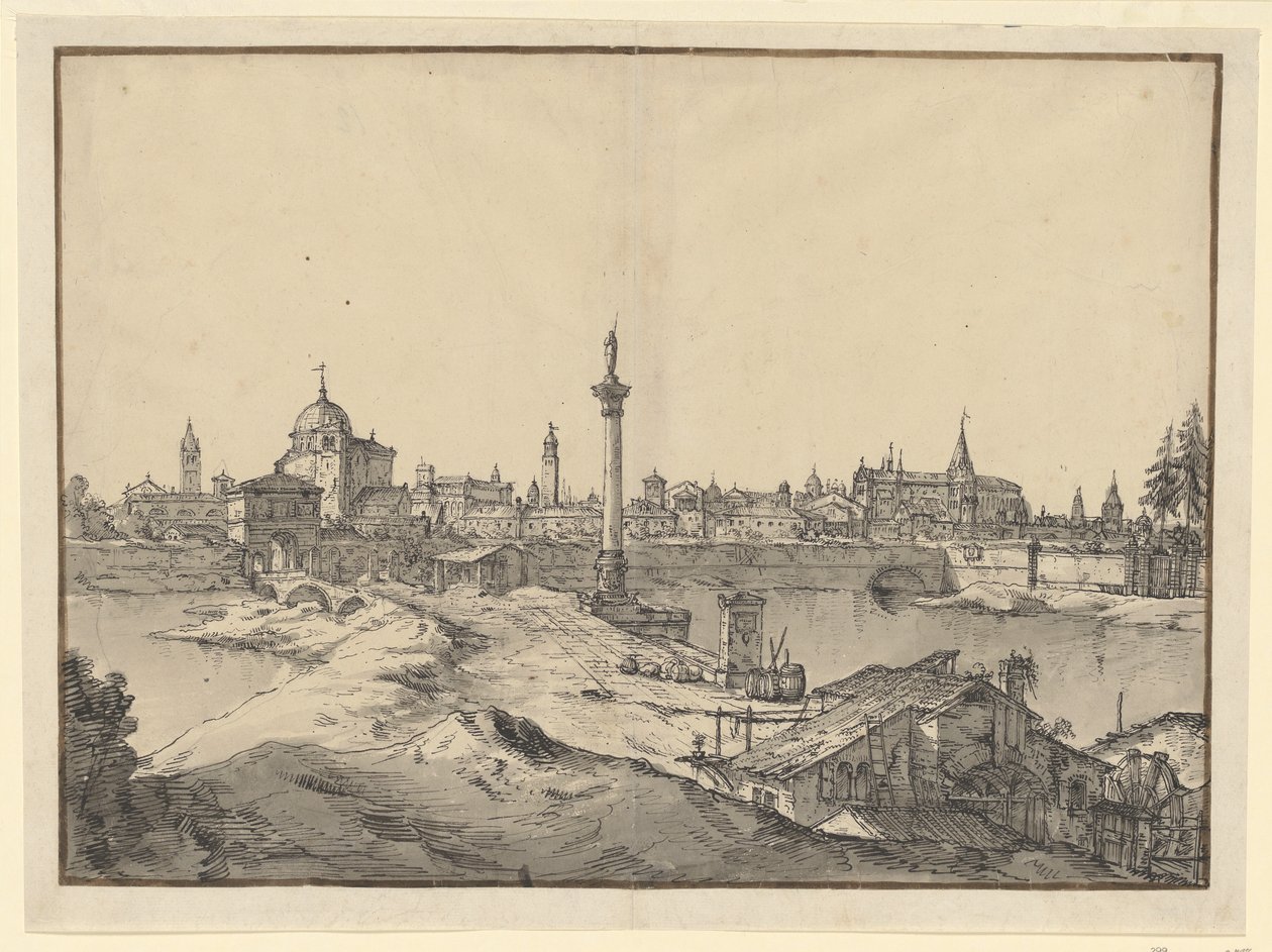 Imaginäre Ansicht von Padua von Bernardo Bellotto