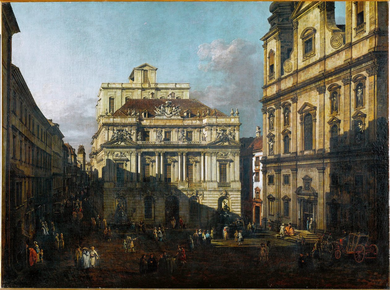 Alter Universitätsplatz in Wien, Österreich von Bernardo Bellotto