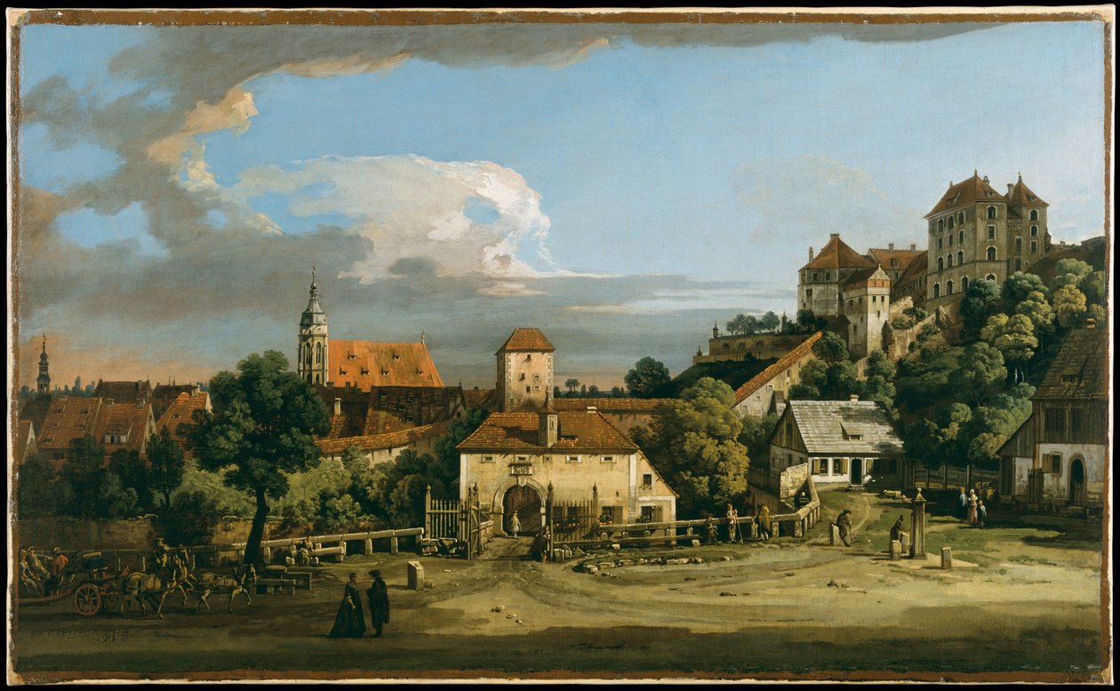 Pirna: Das Obertor von Süden von Bernardo Bellotto