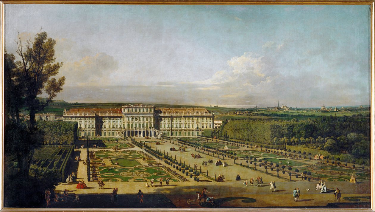 Schloss Schönbrunn in Wien, Österreich, vom Garten aus gesehen von Bernardo Bellotto