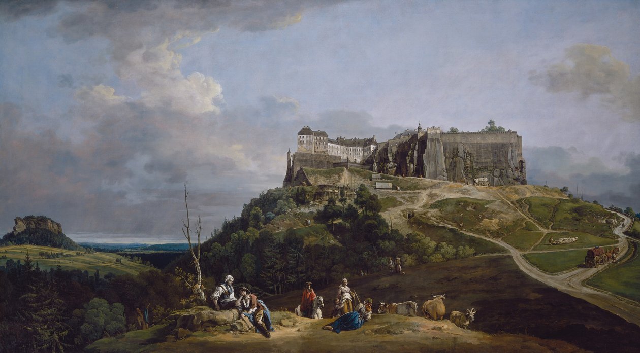 Die Festung Königstein von Bernardo Bellotto