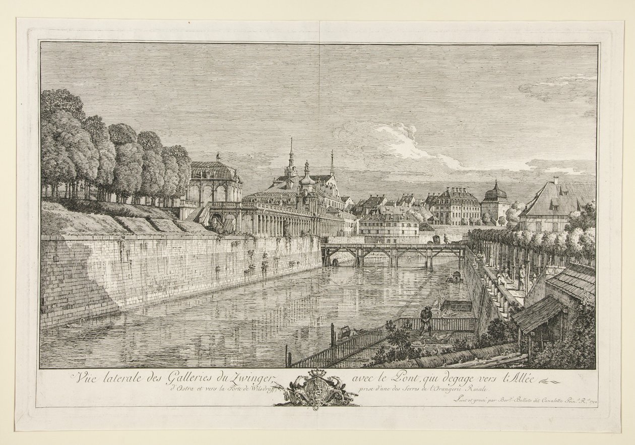 Ansicht des Zwingers, Dresden von Bernardo Bellotto