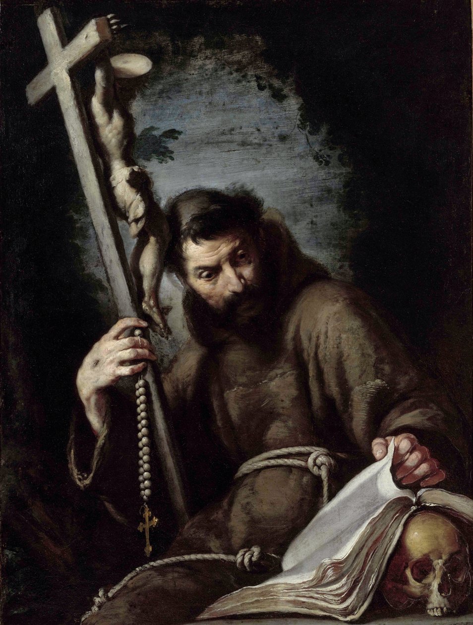 Heiliger Franziskus (1182-1226) von Bernardo Strozzi