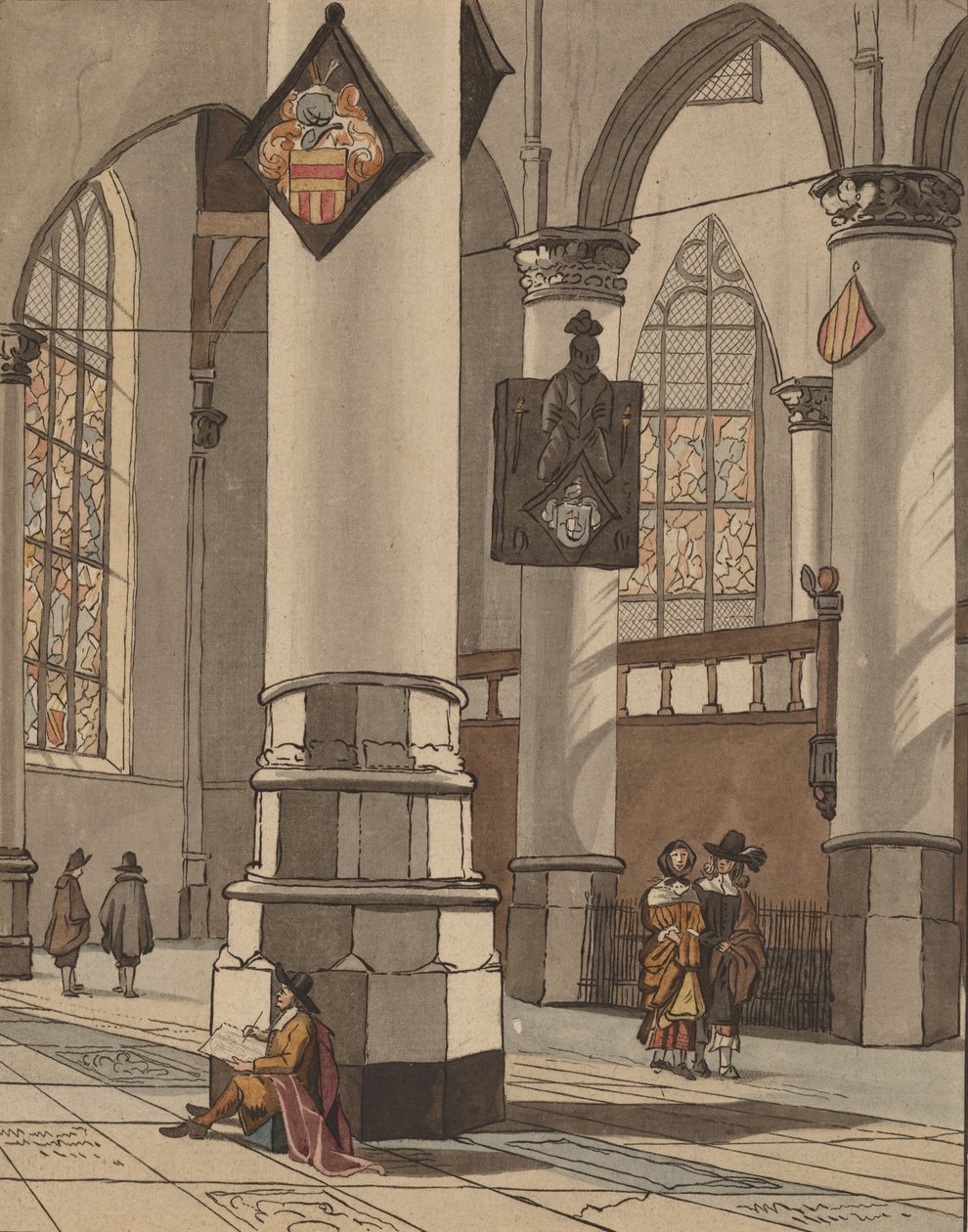 Kircheninneres, 1774 von Bernhard Schreuder