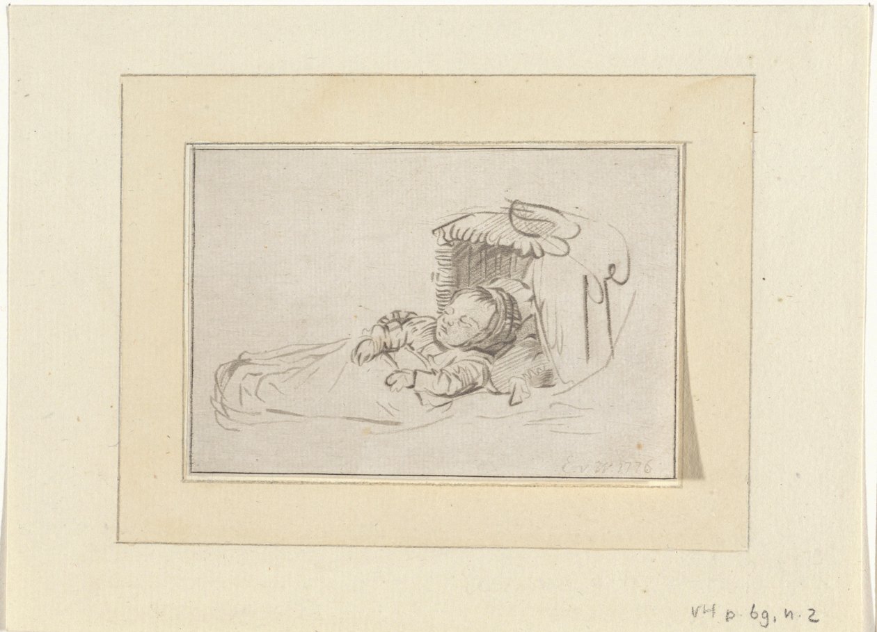 Schlafendes Kind von Bernhard Schreuder