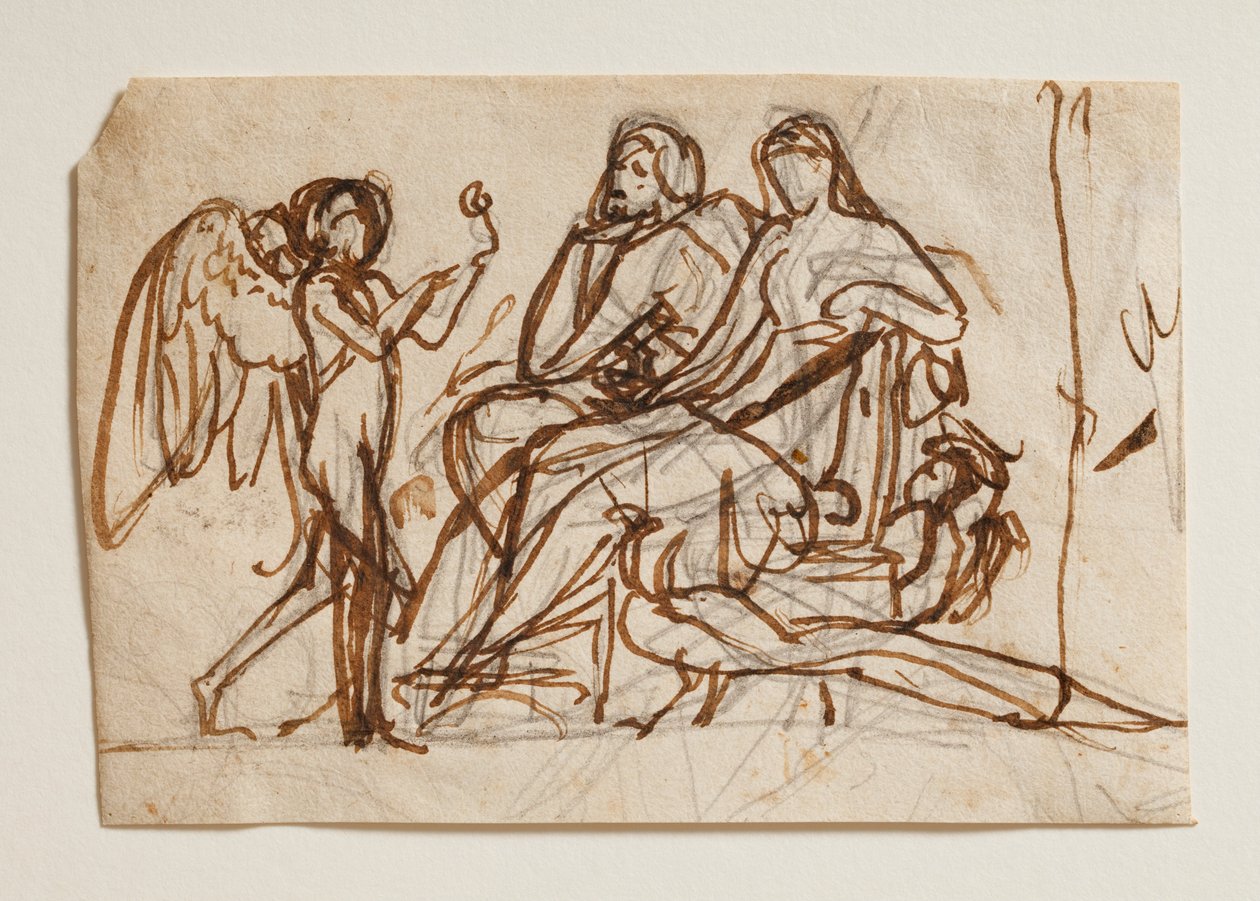 Amor bringt die Rose zu Jupiter und Juno von Bertel Thorvaldsen