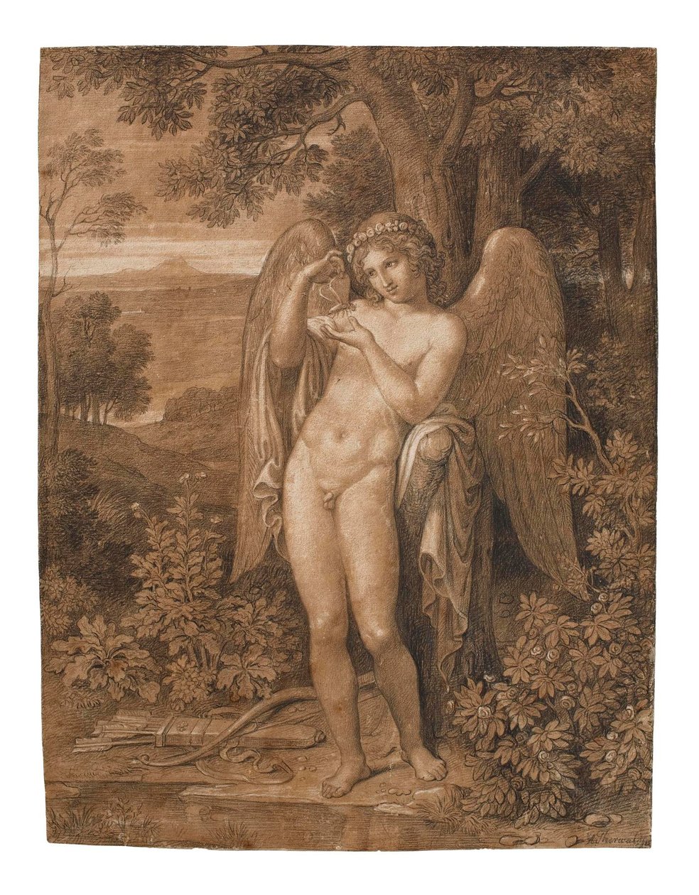 Amor mit einem Schmetterling von Bertel Thorvaldsen