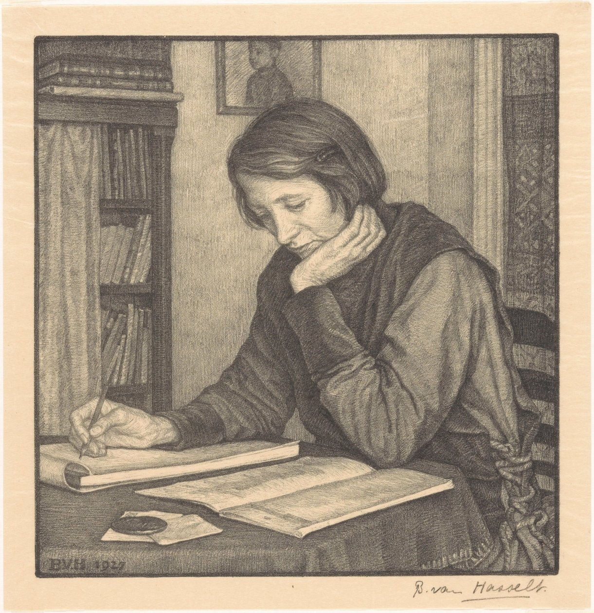 Porträt von Sanne Bruinier von Bertha van Hasselt (signed by artist)